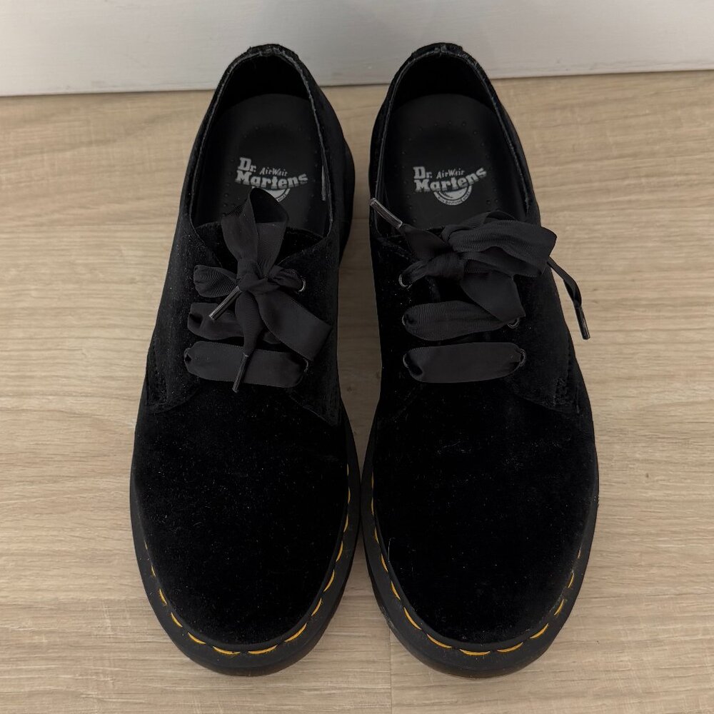 Dr. Martens Black Velvet 1461 Derbys size US 7